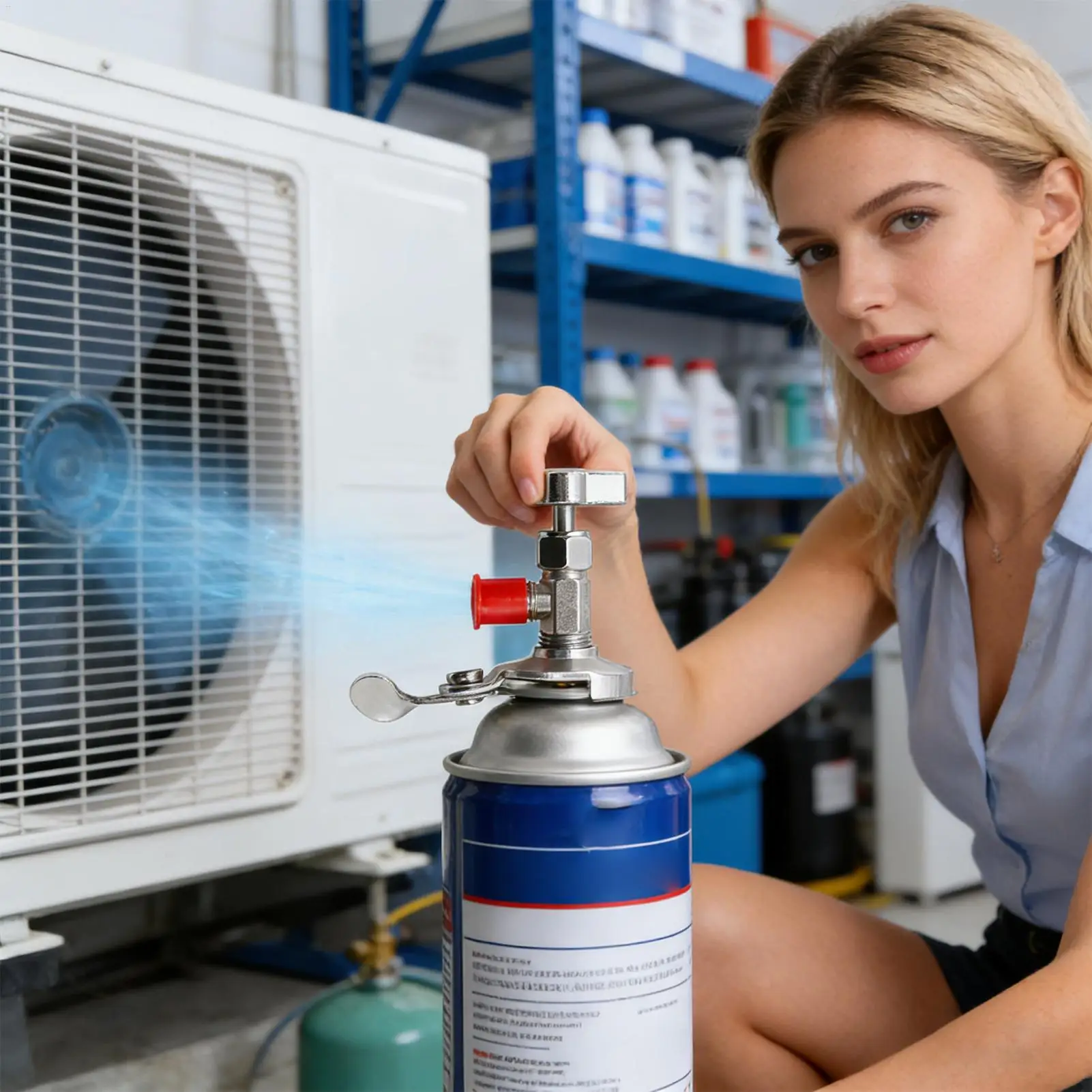 

R134a Can Tap Quick Universal Fittings Dispenser R134a Refrigerant Can Opener For Maintenance Repair Equipment Household Home