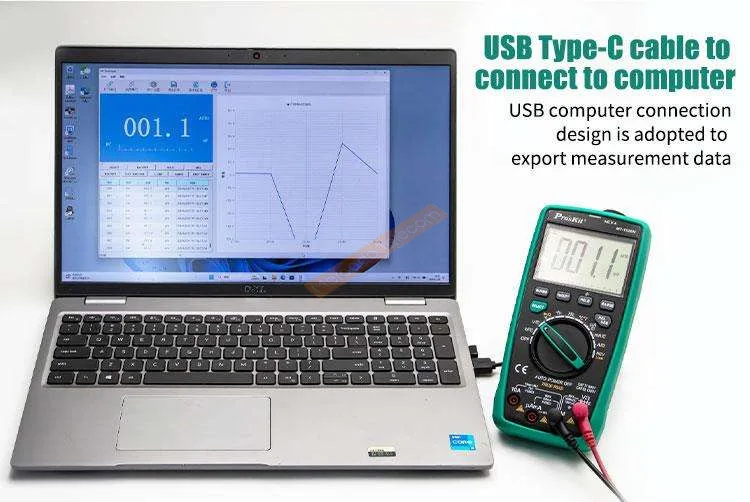 Pro'skit MT-1820N automatic range intelligent anti-burning dual digital display multimeter multi-purpose multimeter