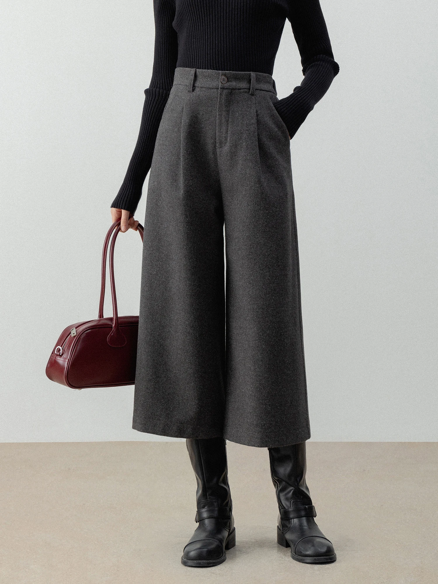 

EGGKA, новый дизайн, модные ретро клетчатые девятисекционные брюки, женские свободные повседневные элегантные длинные брюки, осенний сезон, полиэфирное волокно