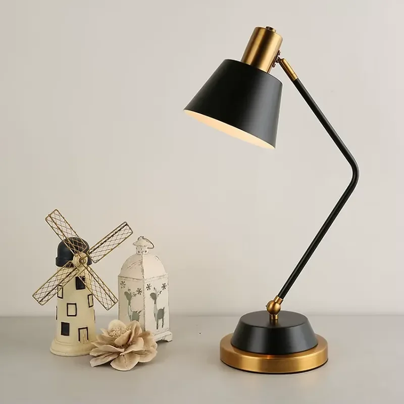 Modern LED Desk Lamp for Study Reading Adjustable Bedside Light Plug in Table Lamp for Bedroom Home Office Lighting Fixture