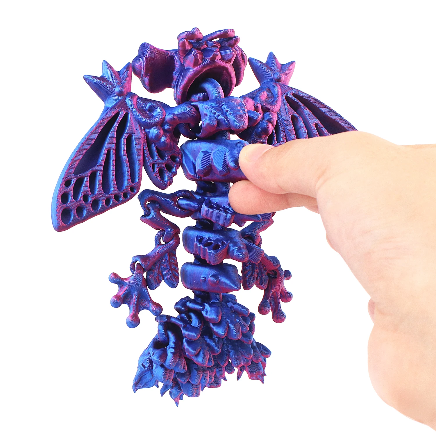 Creative Butterfly Dragon New Unique Colorful Ornament Home Office Decoration Cicada Full Body Joint Movement