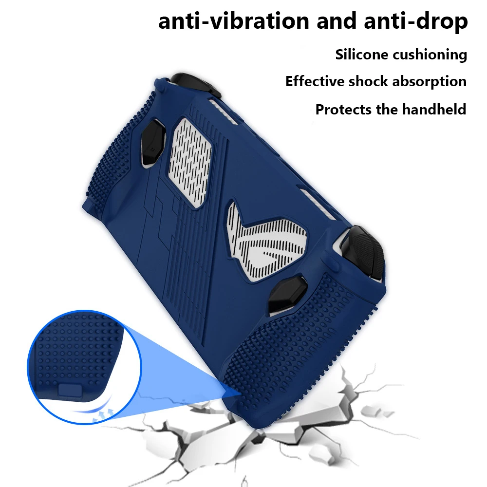 Funda protectora de silicona suave para consola de juegos ASUS ROG Ally, funda protectora antiarañazos, accesorios para juegos