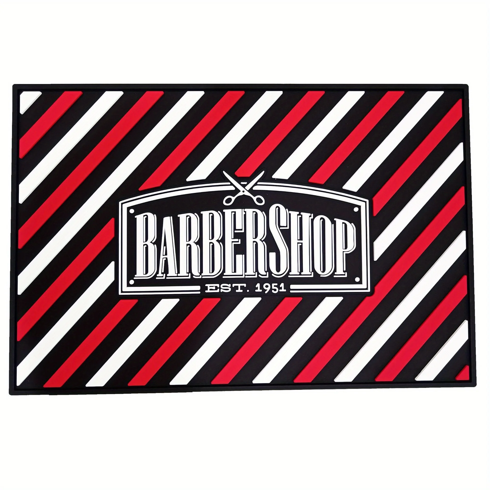 WANMEI Barbertop Salon Non-Slip Hairdressing Tool Mat Pro Hair Clippers Scissors Comb Anti-Skid Silicone Pad Haircut Tools 4