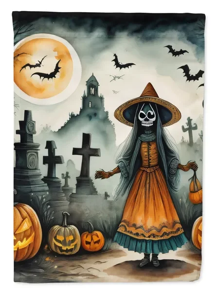 

La Llorona Скелет Хэллоуин Сад Почтовый ящик Двор Баннер Патио Искусство Многоцветный