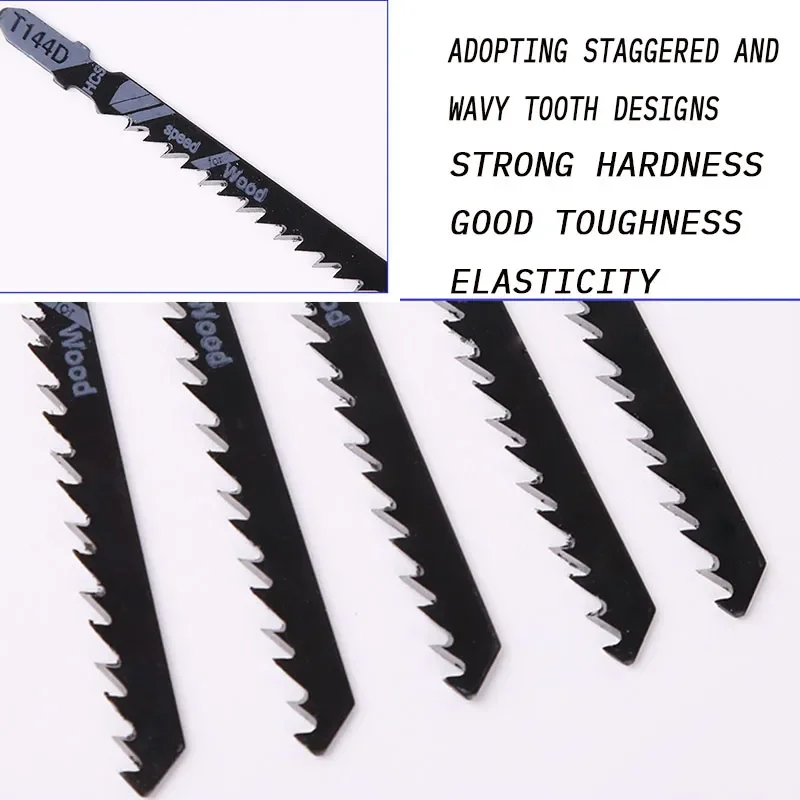 5Pcs High Quality Curved Saw Blades with Extended Woodworking Electric Saw Blades for Cutting Thick Wooden Boards