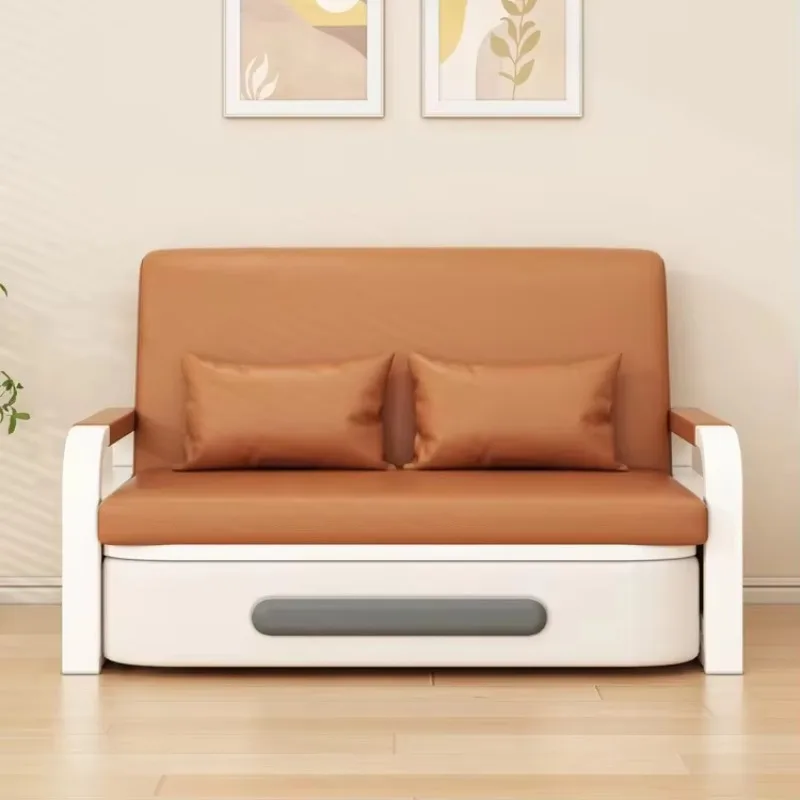 Divano letto singolo pieghevole soggiorno letto singolo balcone divano letto multifunzionale in pelle