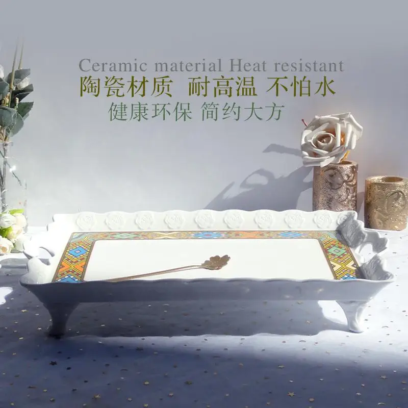 لوحة سيراميك، صينية فنجان القهوة، صينية الشاي، صينية تخزين أكواب الماء عبر الحدود #2