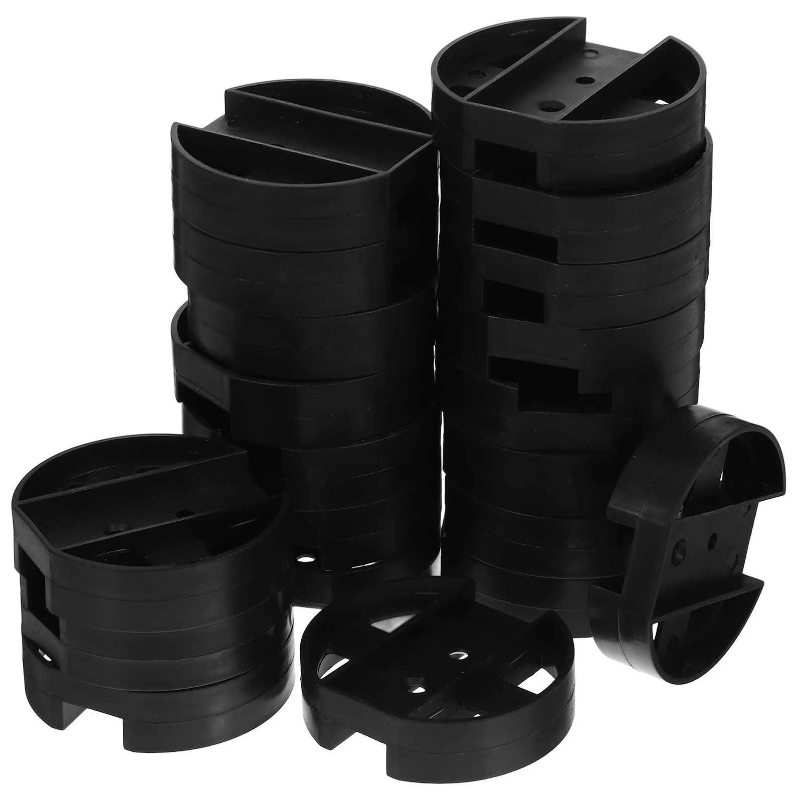 20pcs Computer Tower Stand Foot Pad Plastic Bracket Under Desk CPU Holder ABS Floor Rack Host Bracket Stable