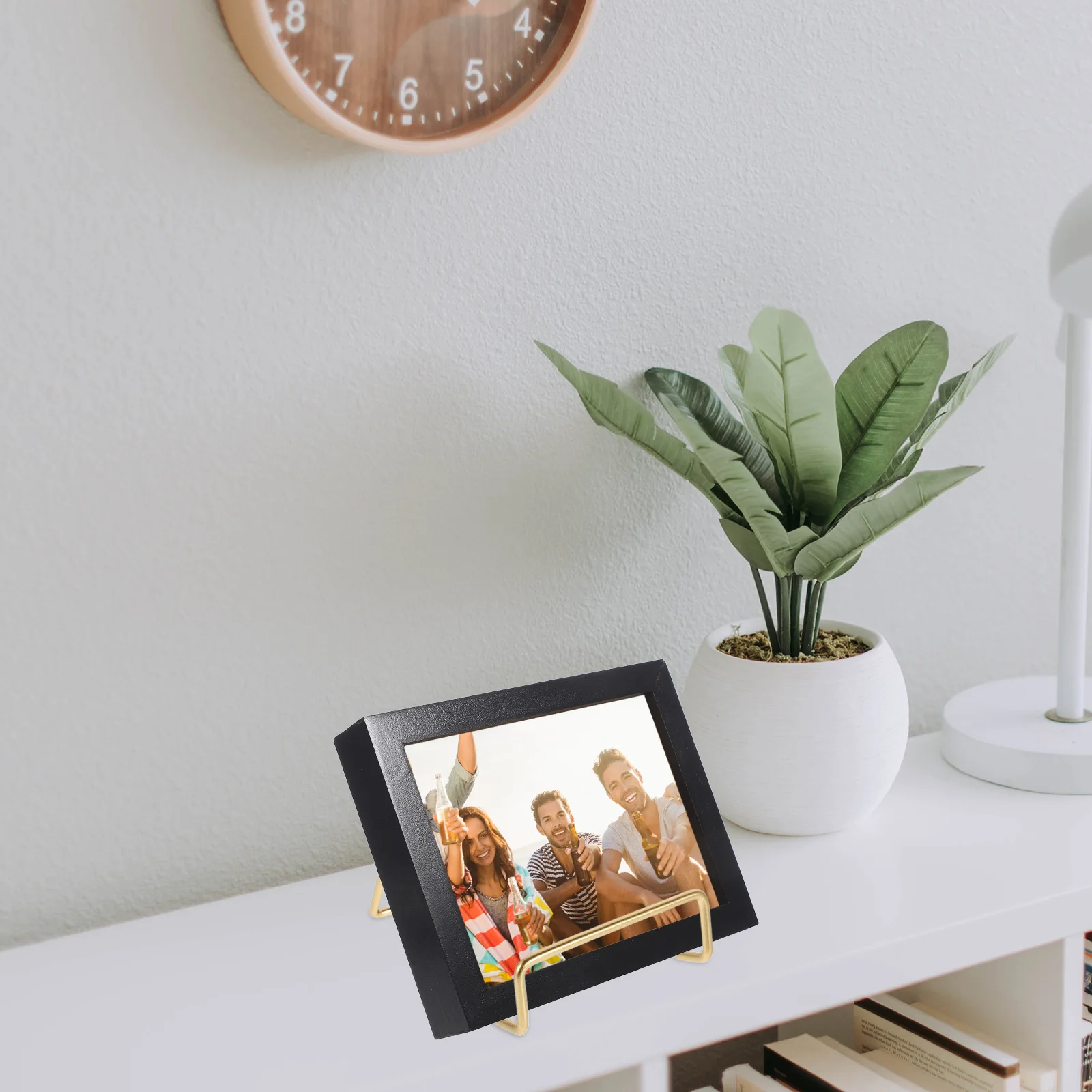 إطار صور حديدي حامل حامل معدني قاعدة عرض سطح المكتب لألبومات الحرف اليدوية والميداليات إطارات الصور ديكور المنزل حامل صور معدني #3