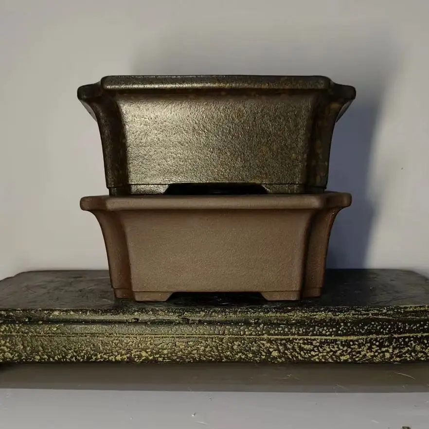 

Классический прямоугольный горшок Yixing Purple Bonsai Pot Unglazed Pot