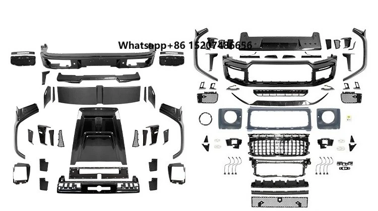 2025 New Dry Carbon Fiber Body Kit Front Rear Bumper Hood Car Conversion Kit