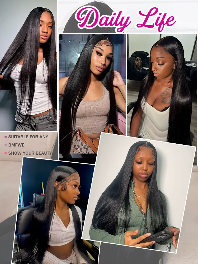 30 40 بوصة خصلات الشعر المستعار الإنسان HD الدانتيل الباروكة الأمامية العظام مستقيم شفاف البرازيلي الخام الدانتيل الجبهة مع شعر الطفل للنساء السود