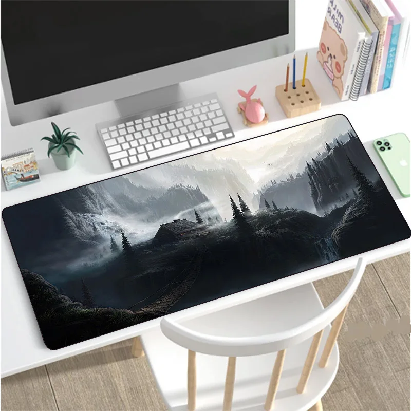 Mouse Pads for Deep Forest Firewatch Laptop Gamer Mousepad Gaming Mouse Mats Large Locking Edge Keyboard 70x30 Cm Deak Mat