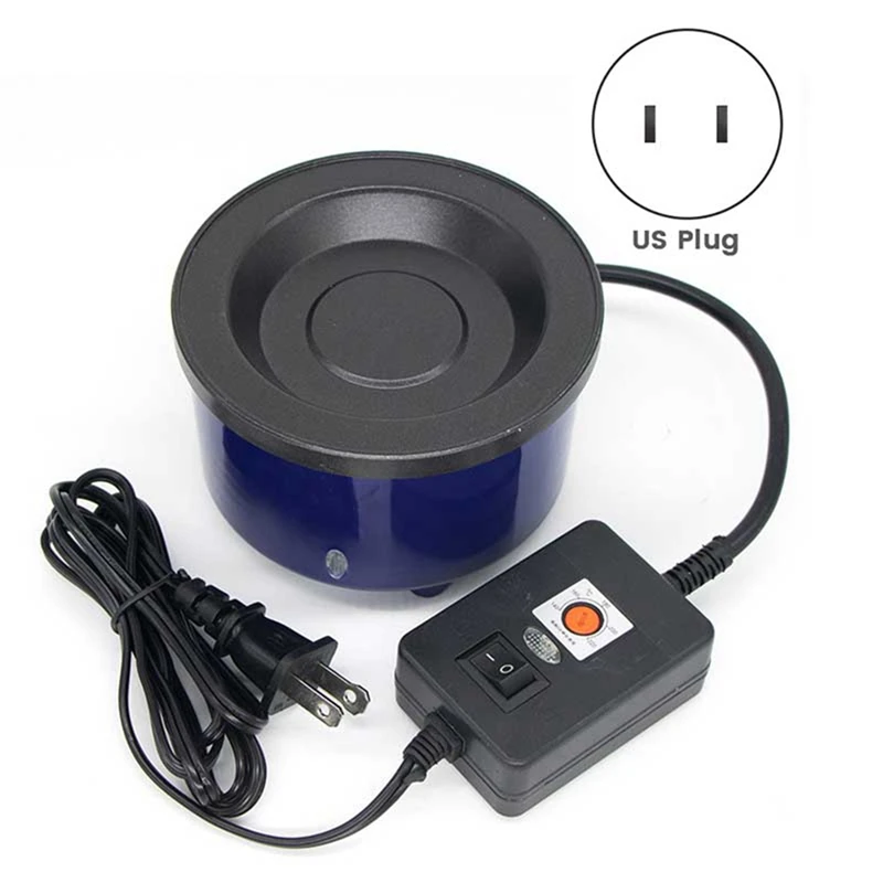 クラフト用接着剤スキレット、電気ホットメルト調整可能な温度制御接着剤ポット、接着剤スティックペレット用米国プラグブルー&ブラック