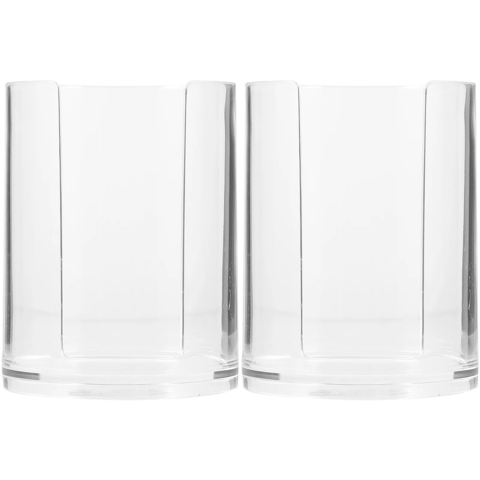 

2Pcs Disposable Paper Cup Organizer Sturdy Acrylic Holder for Countertop Elegant Design Convenience Stores Paper Cup Organizer