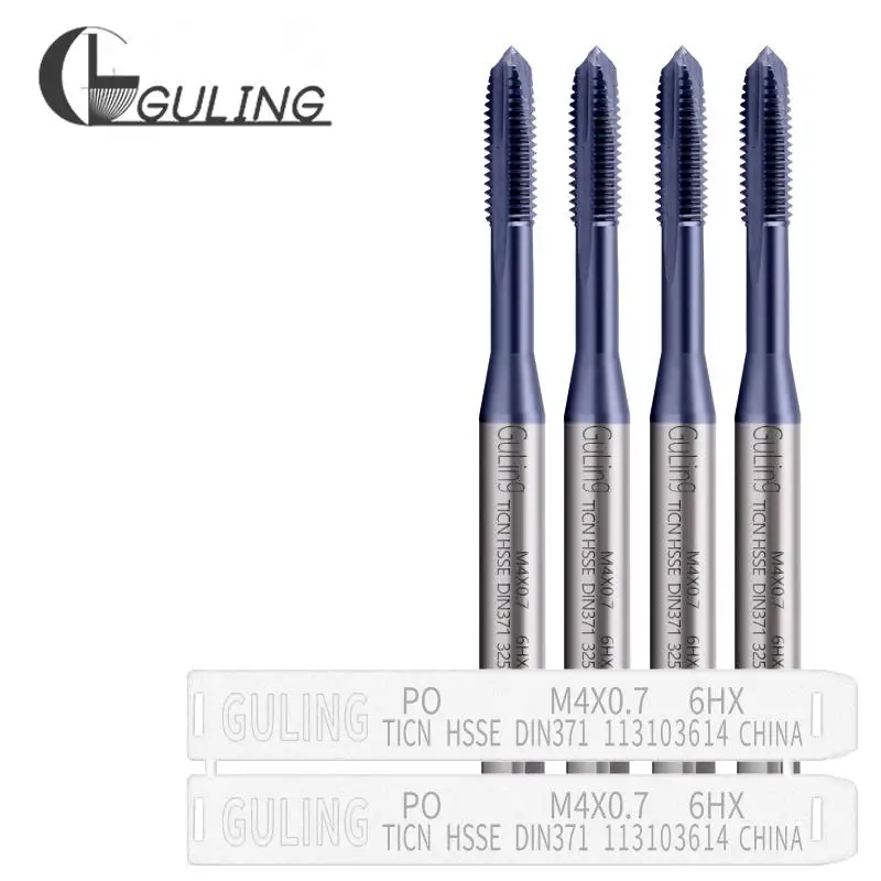 Стандартный спиральный заостренный кран GULING M2 M2 M2, 5 HSSE-M35 M14 M16, 1 шт.