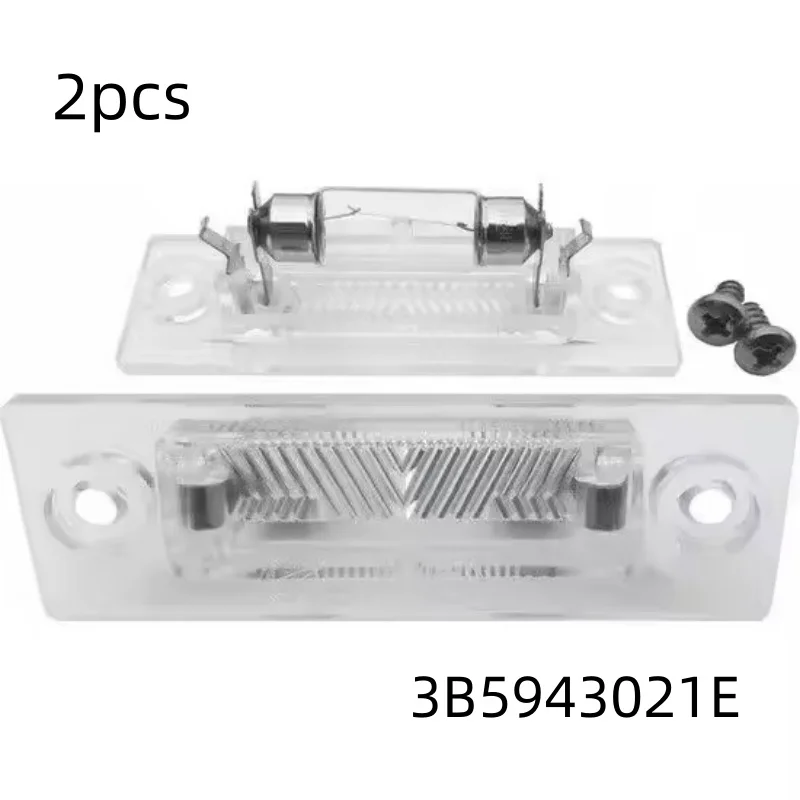 

1Pair Rear Number Plate Left/Right Light Lamp For Vw Passat T5 Jetta Caddy 3B5943021E Auto Number Light Lamp Car Accessories