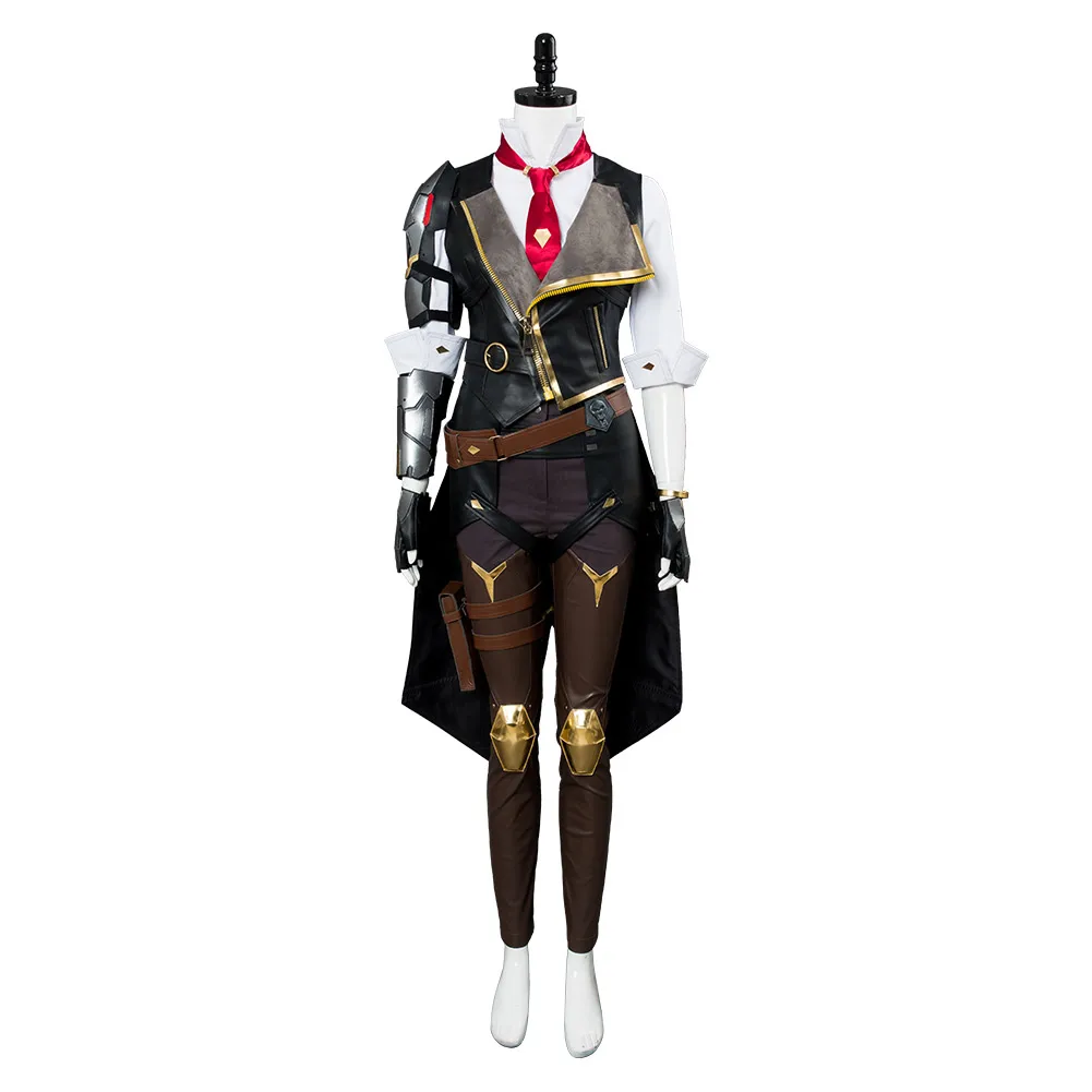Adult Ashe Cosplay OW Fantasy Costume Women Uniform Pants Hat Wig Outfits Halloween Roleplay Carnival Party Disguise Suit - Detail 1