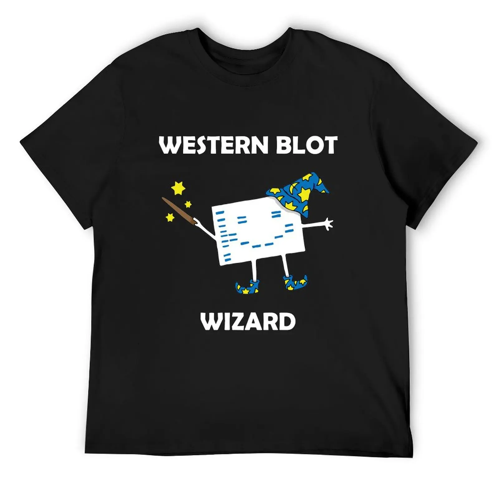 Western Blot Wizard, he loves Cell Biology! T-Shirt boys whites anime graphic shirts vintage anime shirt outfits for men