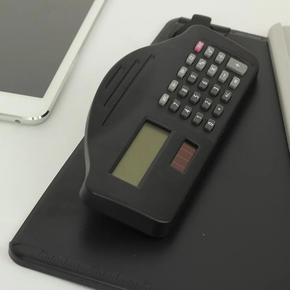 

A4 Clipboard Calculator Plastic Lightweight Office School Paper Holder Writing Folder Black Clip Board for Business