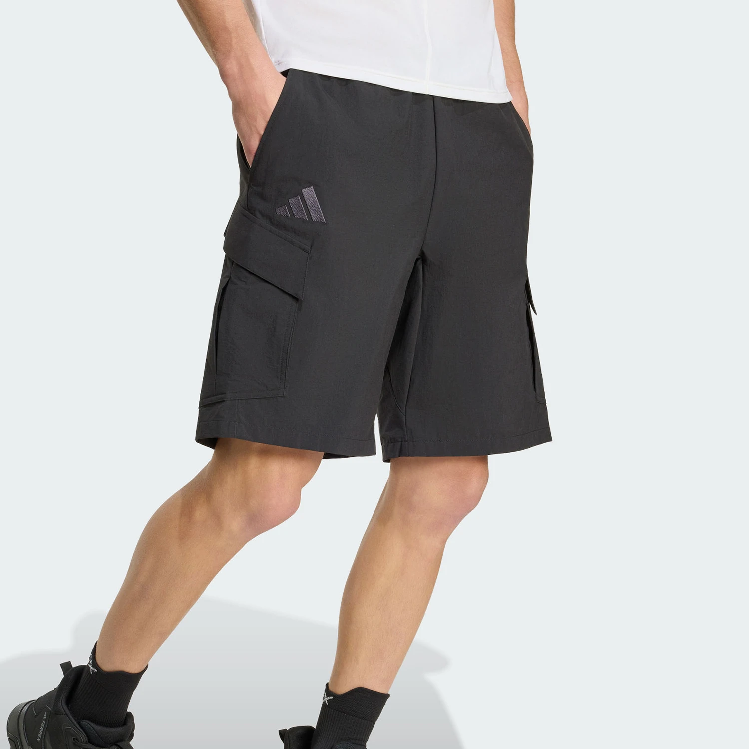 Adidas genuine summer men's outdoor sports pocket loose shorts KE5026