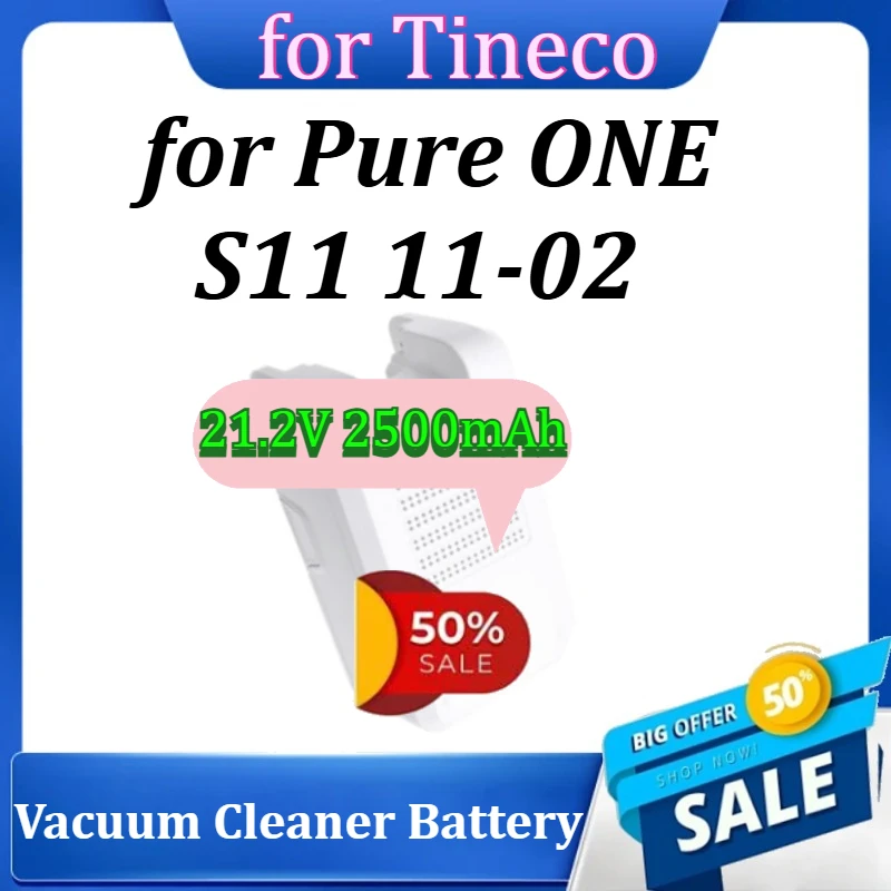 

Replacement Battery for Tineco Pure ONE S11 11-02 Vacuum Cleaner Battery 21.2V 2500mAh