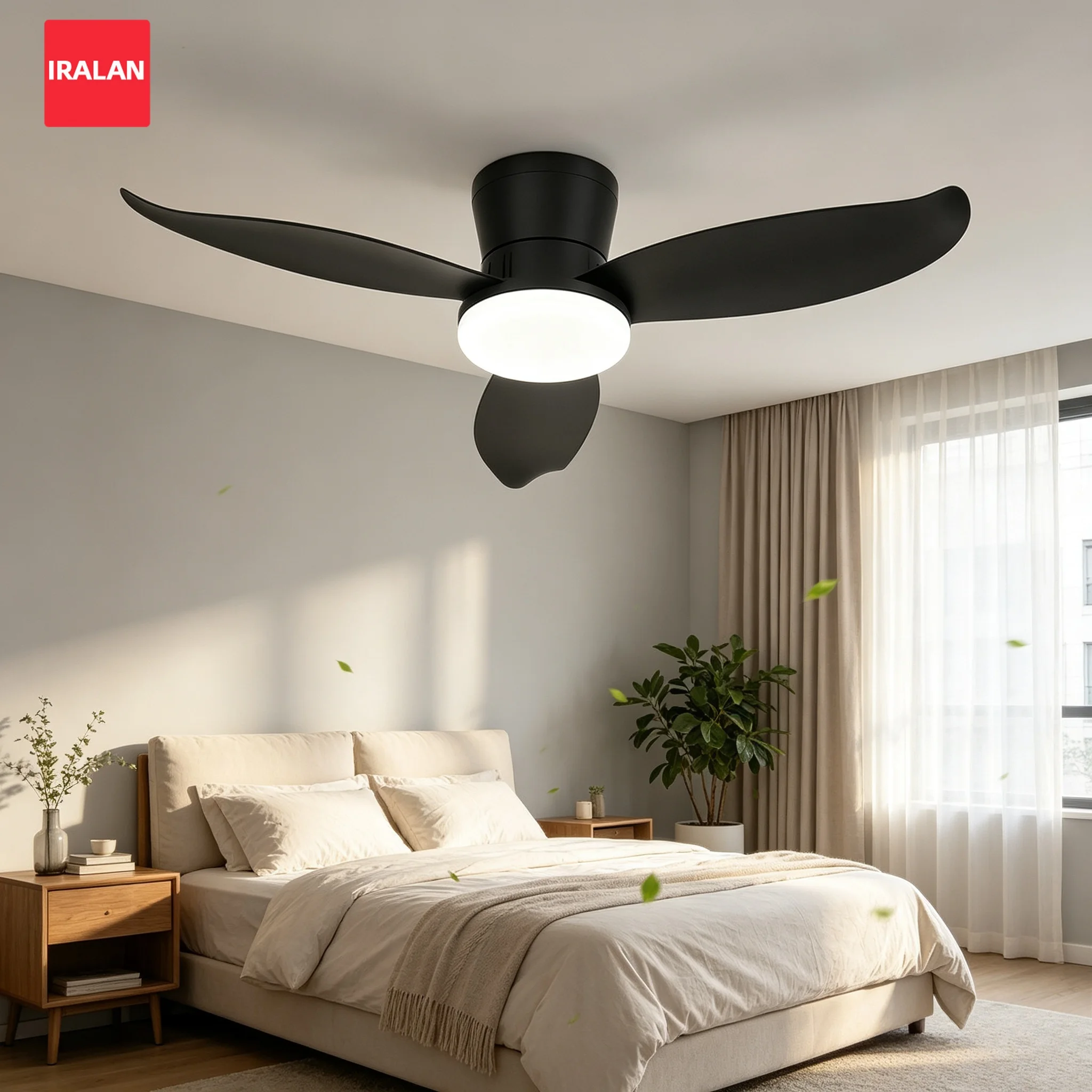 Large Ceiling Fan with Light Cooling Electric Fan Dimming Home Silent Lighting Fan for Dining Room Living Room Ceiling Fan Light