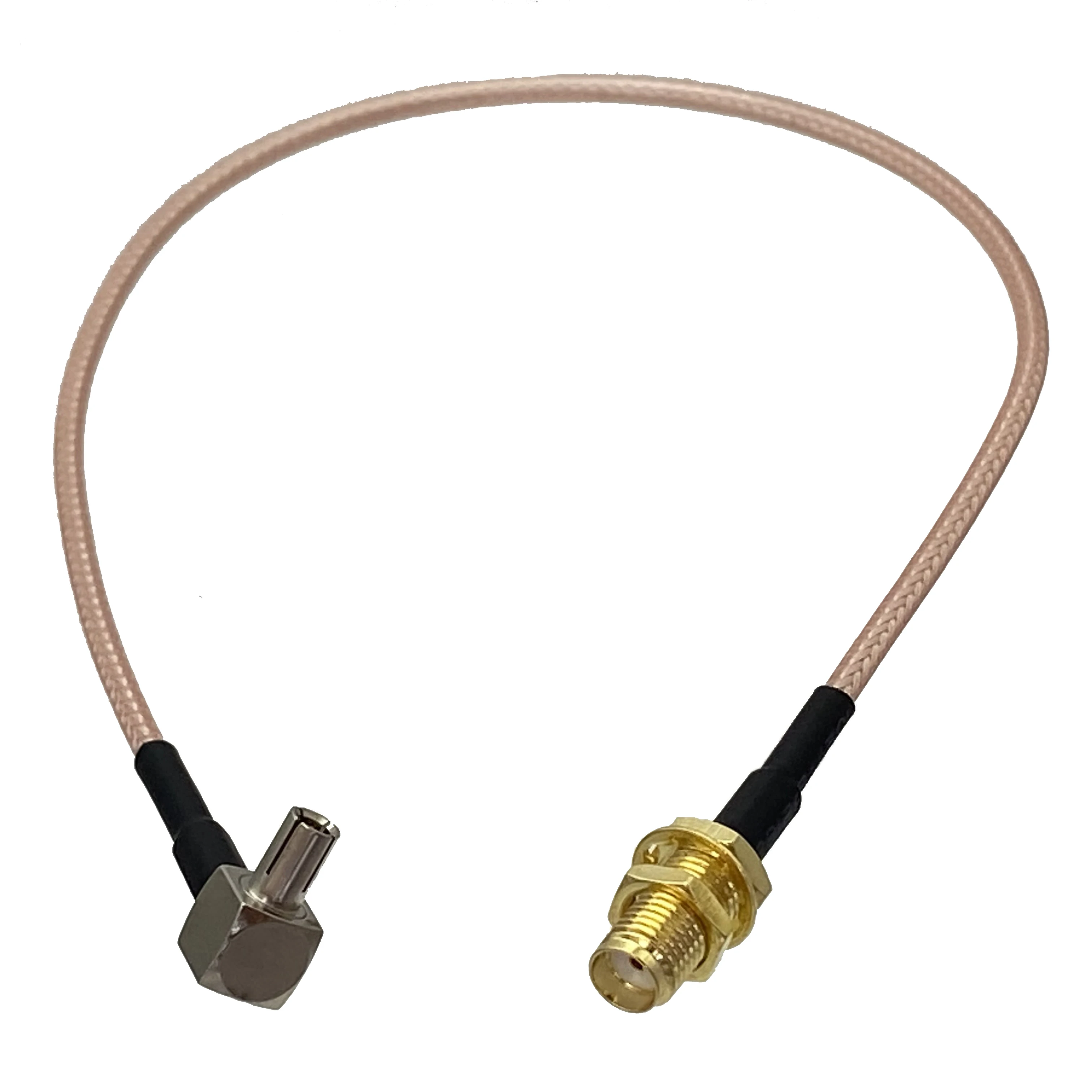 RG316 SMA Female Jack Bulkhead to TS9 Male plug right angle Connector RF Jumper pigtail Cable Wire Terminals 5CM~10FT