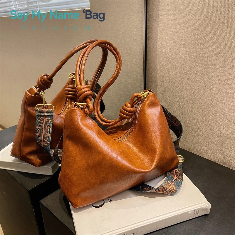 

Женская сумка-тоут большой вместимости, мягкая сумка через плечо из искусственной кожи, новая роскошная дизайнерская сумка через плечо для женщин, повседневные портативные сумки