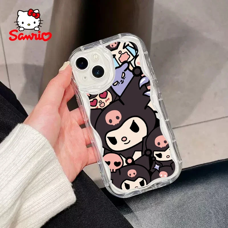 Sanrio Mobile Phone Shell Iphone15 Pro Girls Phone Case Hellokitty Cartoon for Iphone Iphone Case Kt Brithday Gift