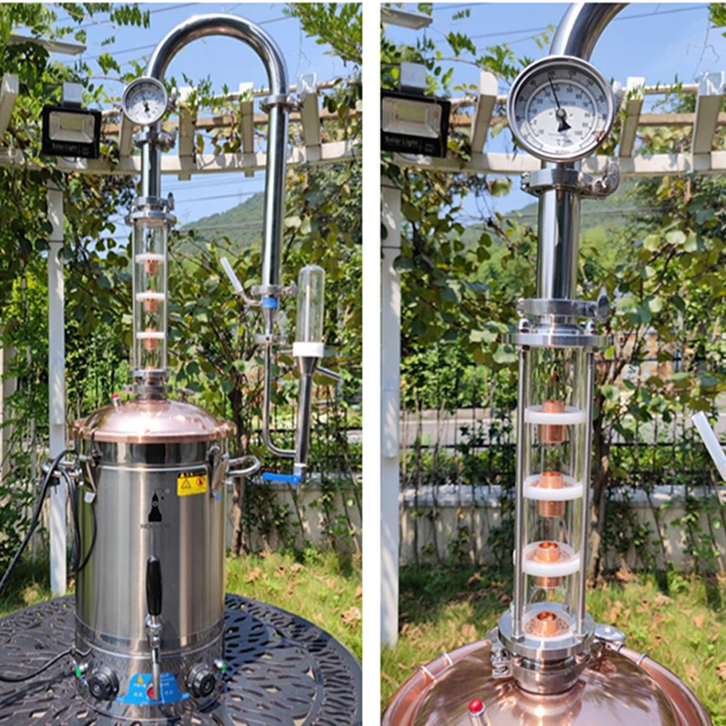 CT30S  30 L Household Stainless Steel Distillation Brewing Machine Small Brewery Equipment Suitable For Vodka Whisky Brandy DIY