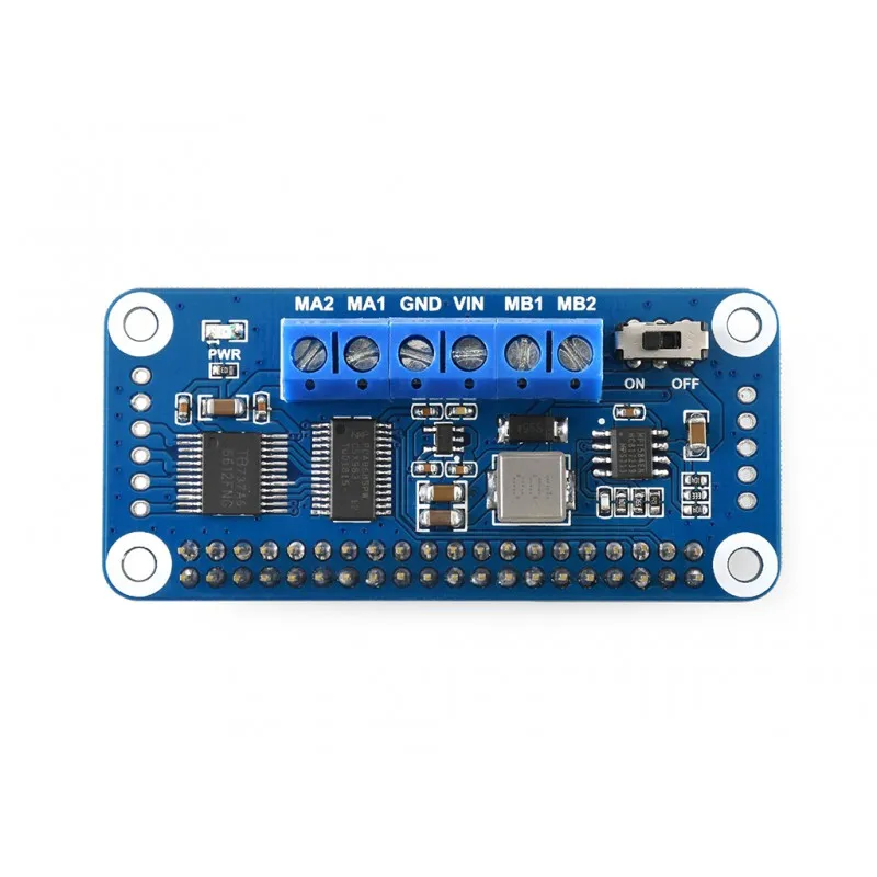 Motor Driver HAT for Raspberry Pi  Series Boards, Controlled Via  I2C Interface