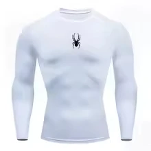Men's Long Sleeves Fitness T-shirt Gym Compression Dry Fit T-shirt Sportswear Spring and Autumn Outdoor Sports Running Tees Tops