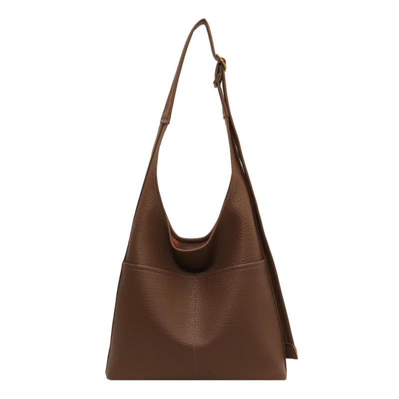 Elegante borsa a tracolla quadrata: borsa a tracolla di fascia alta con grande capacità e dettagli con lettere di design retrò