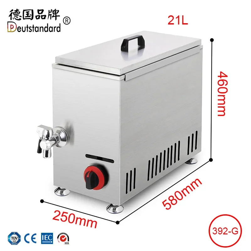 3KW 상업용 자동 치즈 핫도그 스틱 프라이 전기 한국어 모짜렐라 옥수수 개 프라이 기계 21L 전기/가스