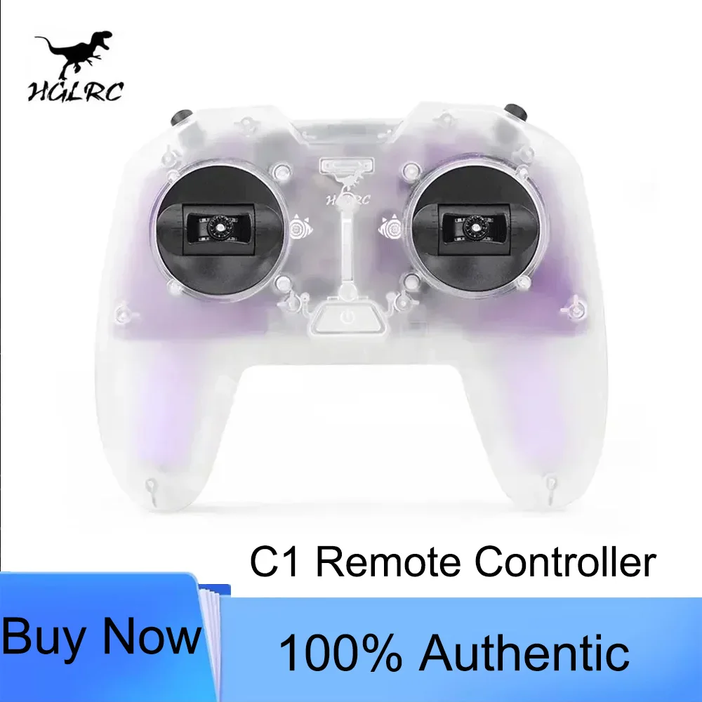 HGLRC C1 Remote Controller Built-in 500mW ELRS 2.4G TX Module with Dongle for RC Airplane FPV Drone Beginner Pilot