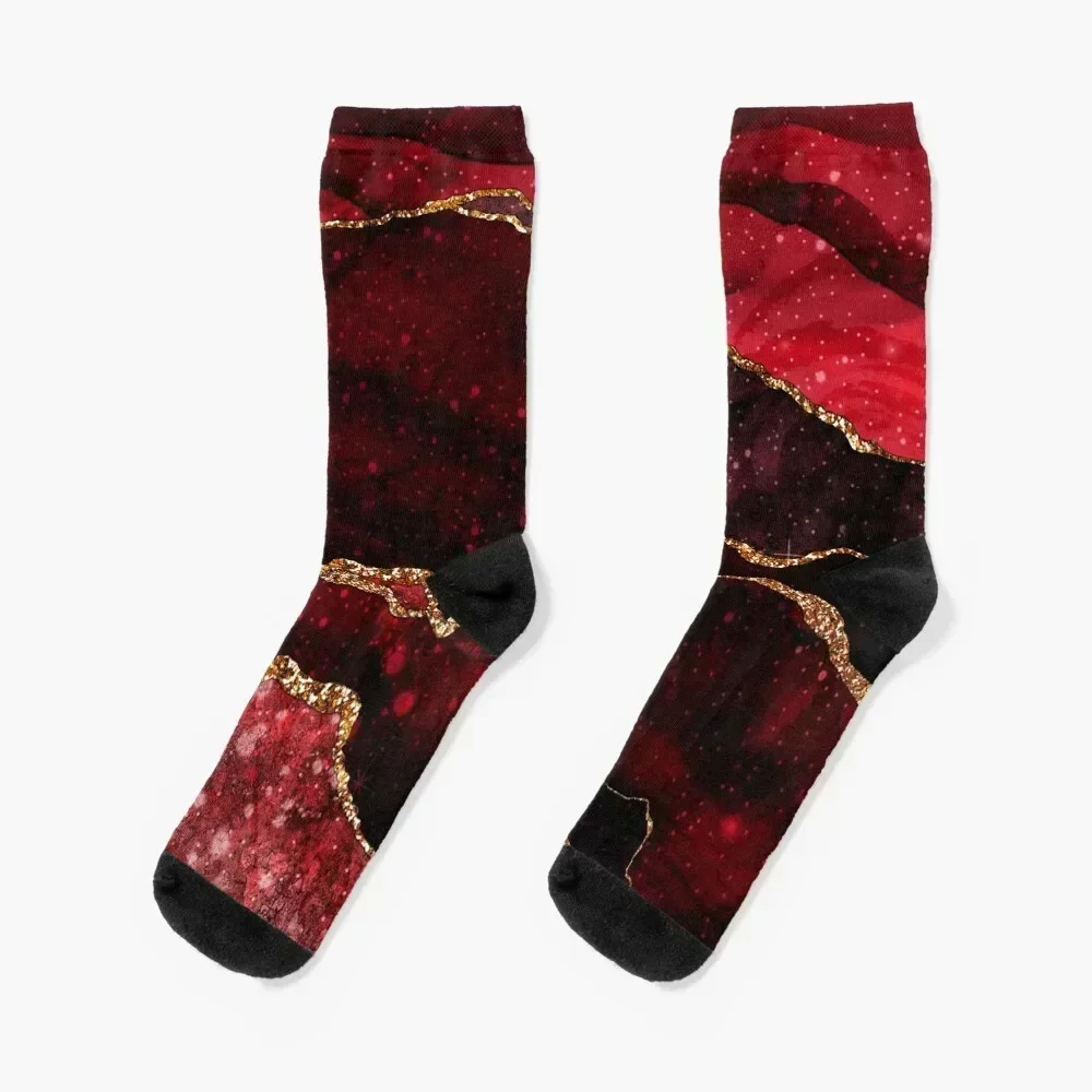 

red and gold Socks short cartoon moving stockings Boy Socks Women's