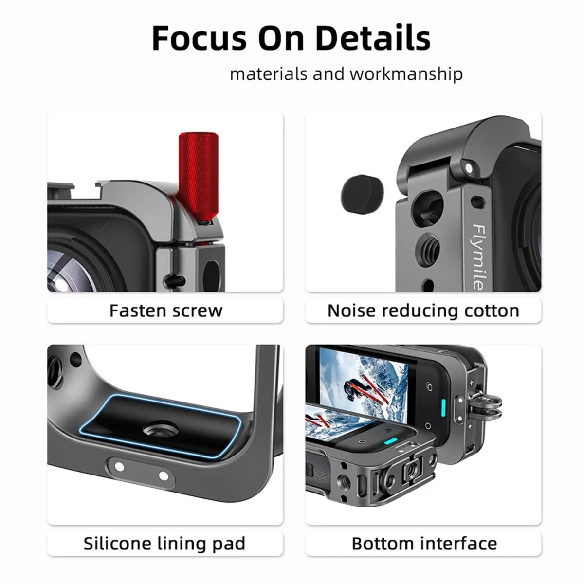 （Trendy）934U Expansion Protection Cage for X5 Metal Frame Multifunctional Sport Camera Accessories