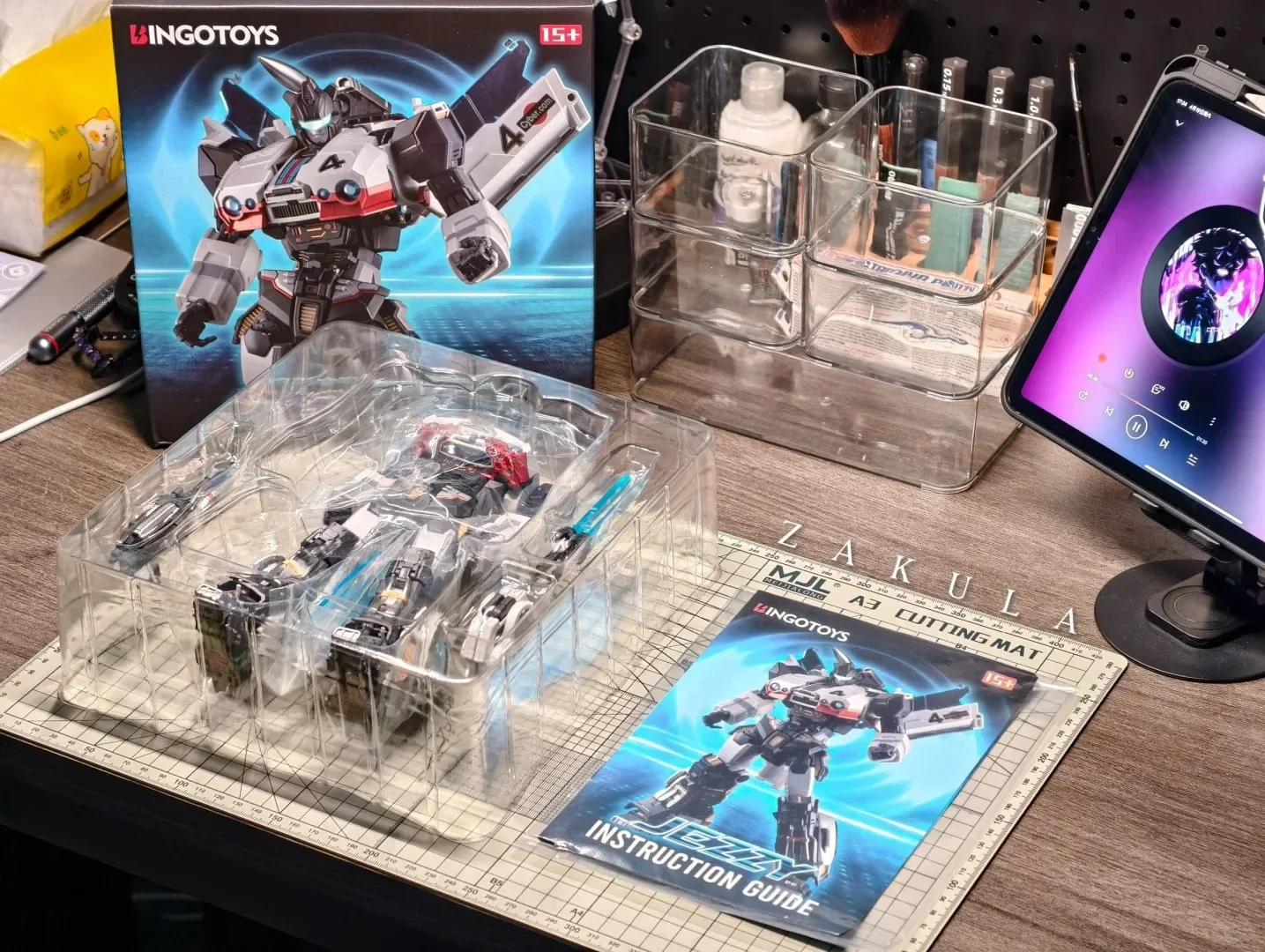 En Stock, juguetes de Bingo originales BT07 Jezzy Super Warrior Jazz, juguete de transformación, modelo de figura de acción, juguetes, nuevo adorno