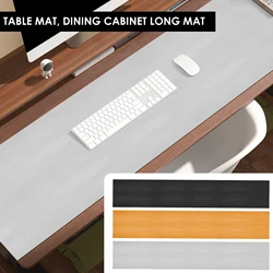 63inch PVC Leather Desk Mat Waterproof Desk Protector Cover Smooth TV Stand Table Mat Home Office Computer Desk Protector Pad
