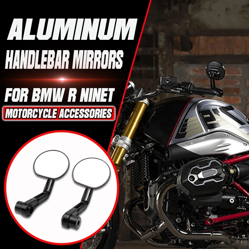 

New Rearview Mirror Aluminum Bar End Side Handlebar Rear View Mirrors For Bmw RNINET Scrambler Rninet Pure R NINE T Urban G/S