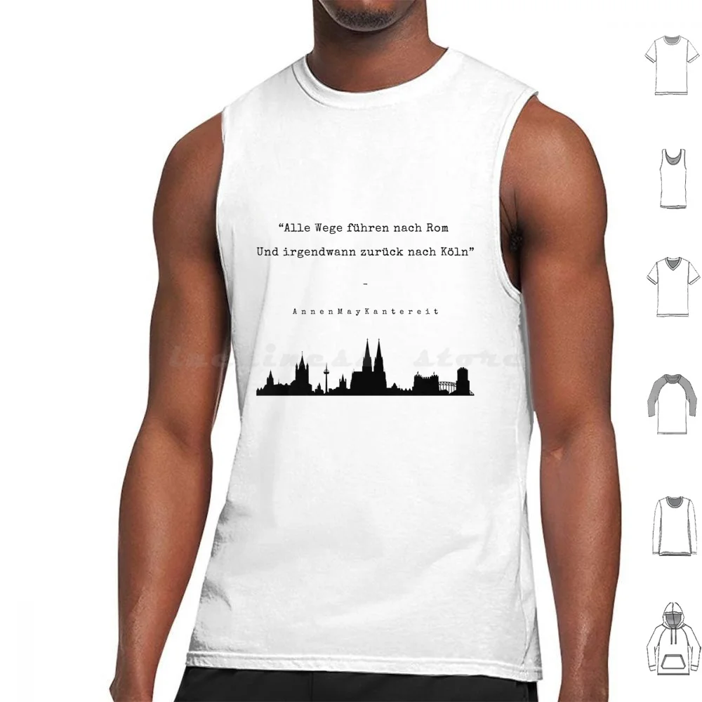 Tommi Lyrics-Annenmaykantereit Tank Tops Vest Sleeveless Quote Cologne Germany Homeland Homesick Amk Annenmaykanreit Black And