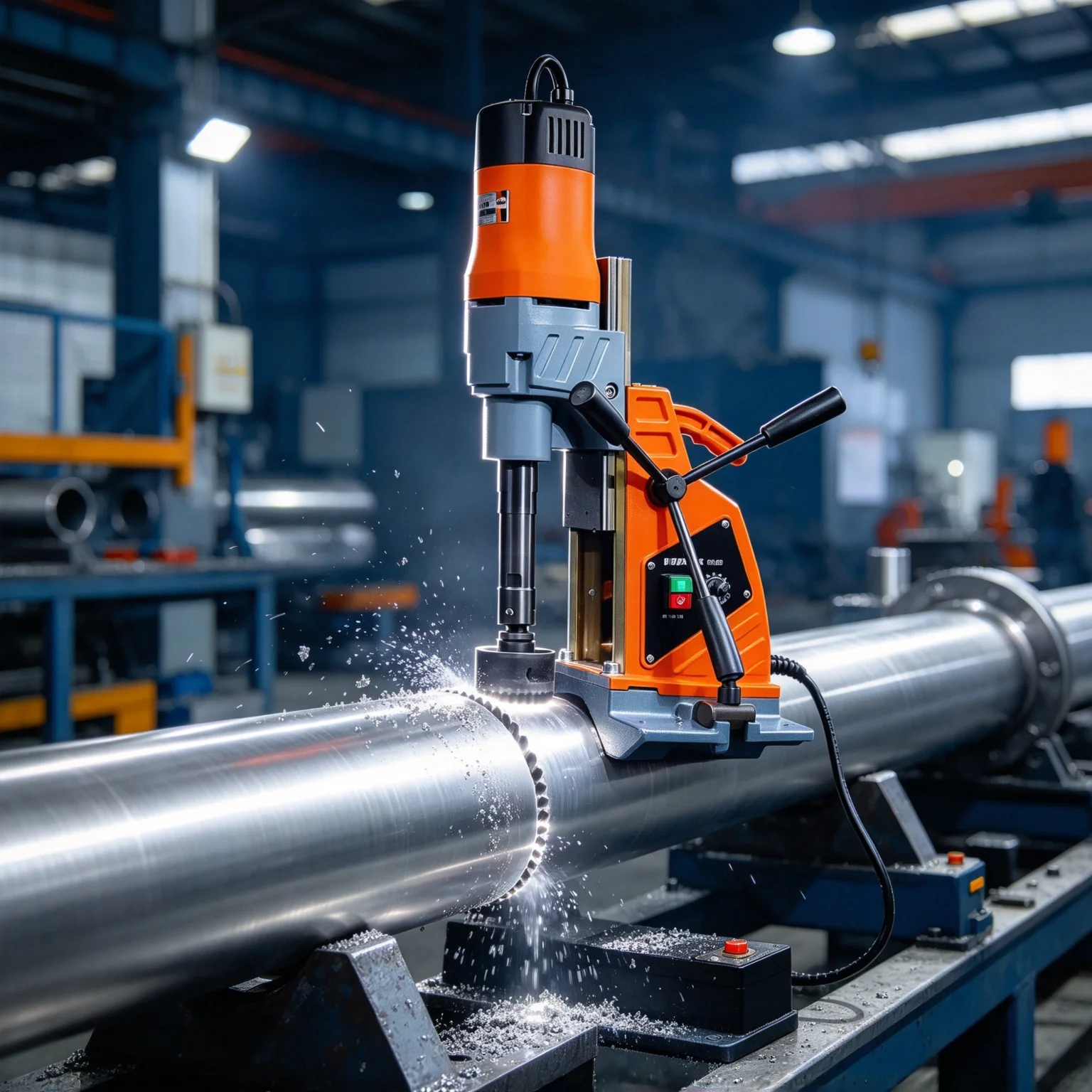 LY 165mm 219mm Drilling Machines for Fire Pipeline Chain Type Openers with Adjustable Speed and Extended Drill Bit