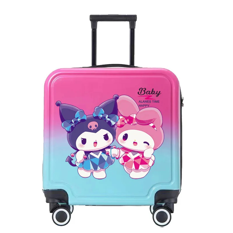 마이멜로디 어린이 여행가방 트롤리 케이스 레저 쿠로미 어린이 트롤리 책가방 귀여운 만화 여행 대용량