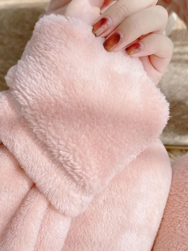 

Теплые спортивные штаны кораллового цвета, женские свободные брюки на подкладке Thiened Fce, домашние брюки для отдыха, брюки Harajuku Sle с девятью очками