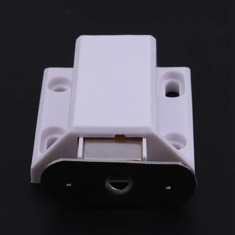 4X White Push To Open Magnetic Door Drawer Cabinet Catch Touch Latch
