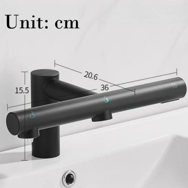 Automatic Bathroom Faucets 3 in 1 Design Soap Dispenser Powerful Hand Washing Bathroom Hands Dryer Drying Machine Air