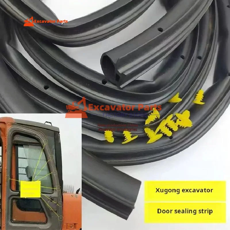 For XCMG XE Sany sy 55 60CA65 70DA 135 215Cab door sealant strip plastic buckle Excavator Parts