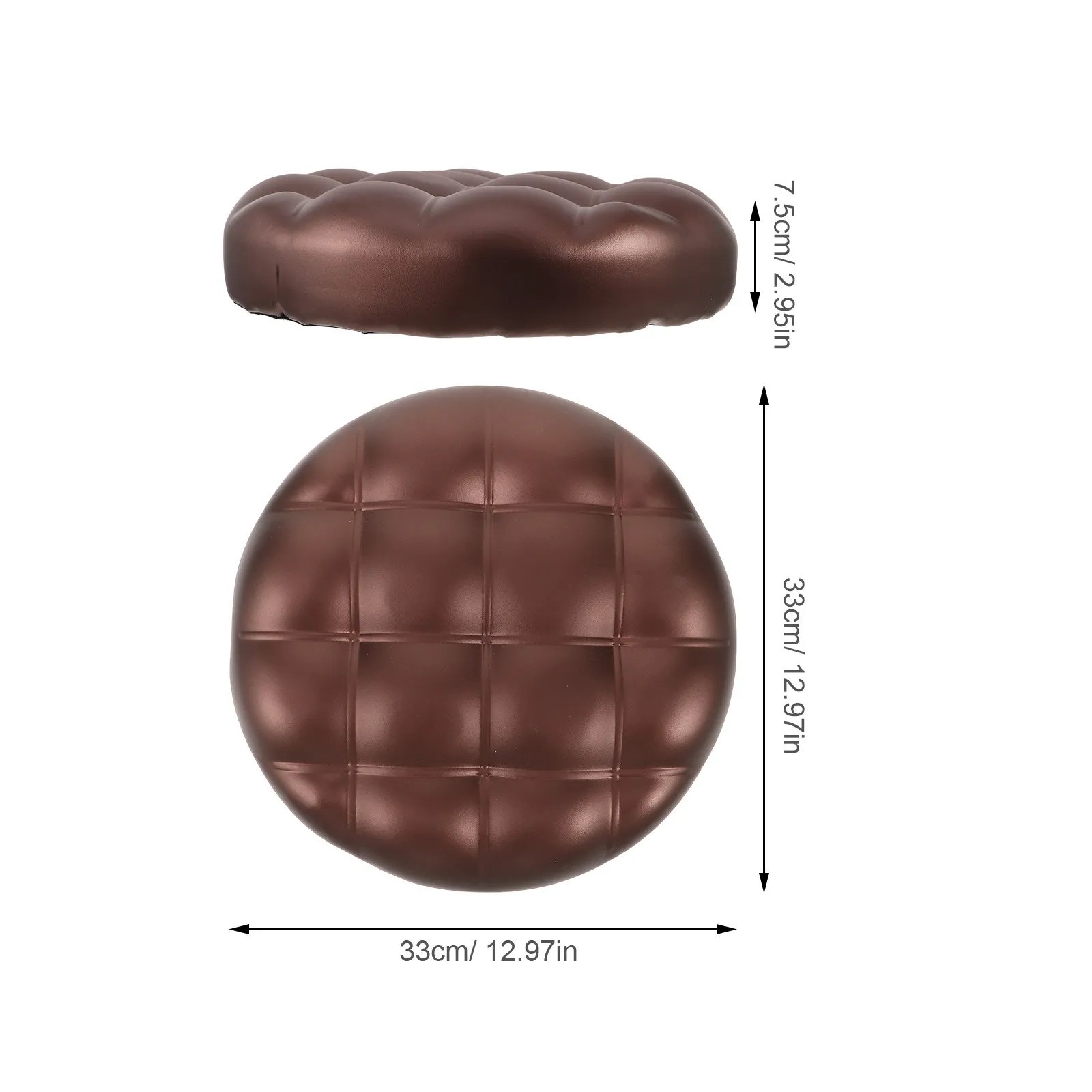 Round Bar Stool Replacement Seat PU Cushion Pad Circular Chair Seating Part Stable Support Home Canteen Bar Stool Repair