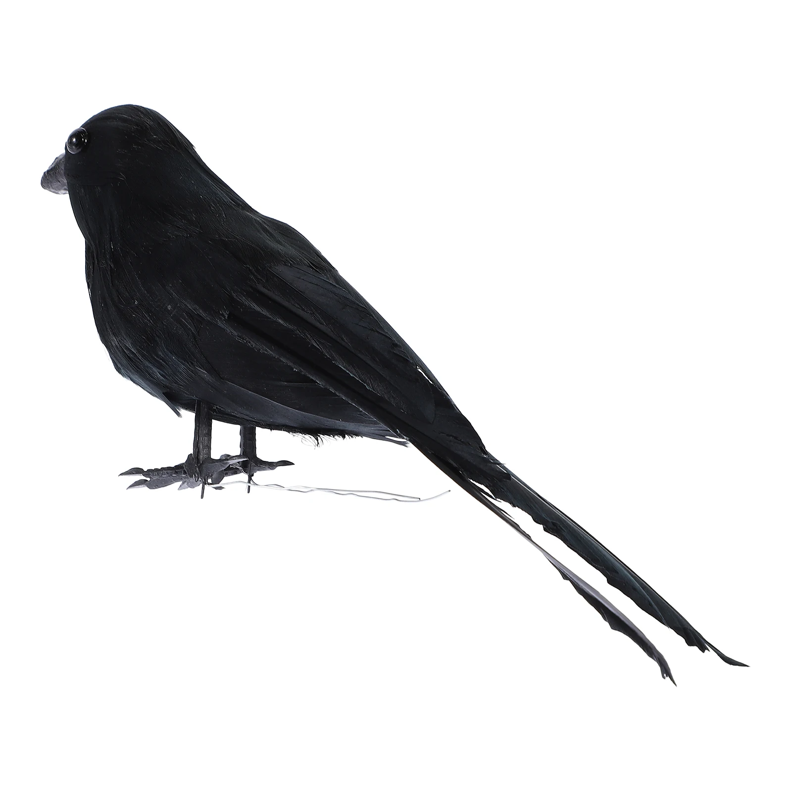 Simulation Garden Crow Props Compact Size For Halloween Home Garden Indoor Decoration Crow Artificial Ornament